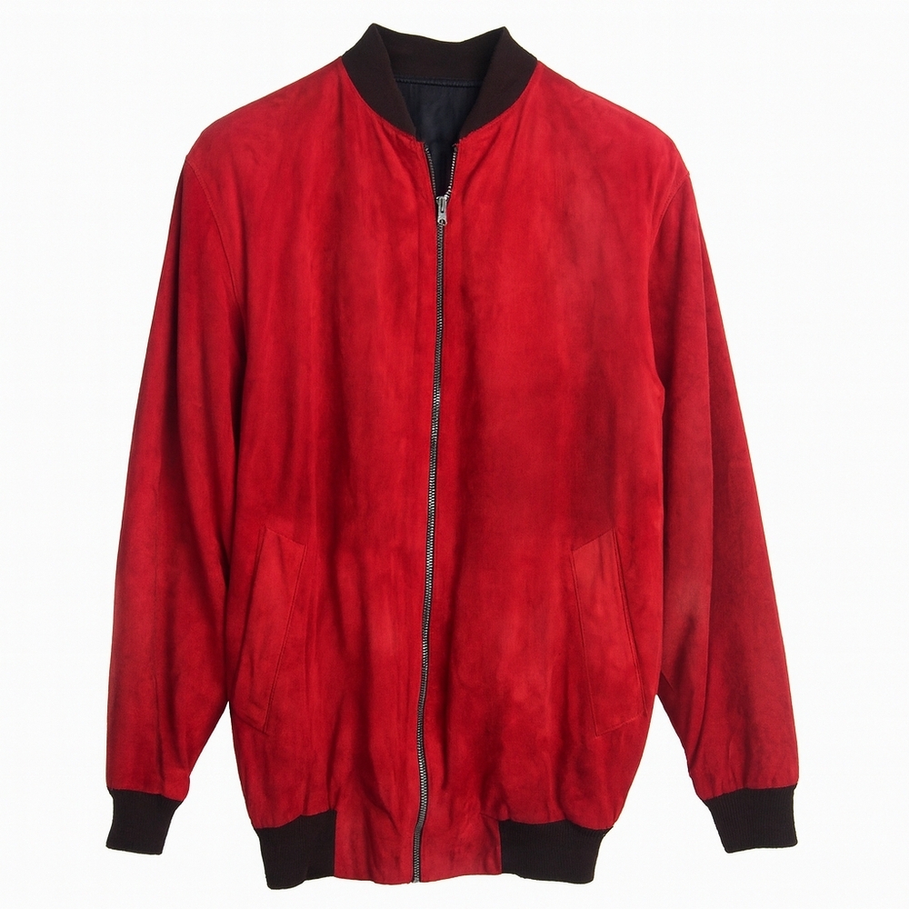 Vintage Suede Women's Bomber Jacket